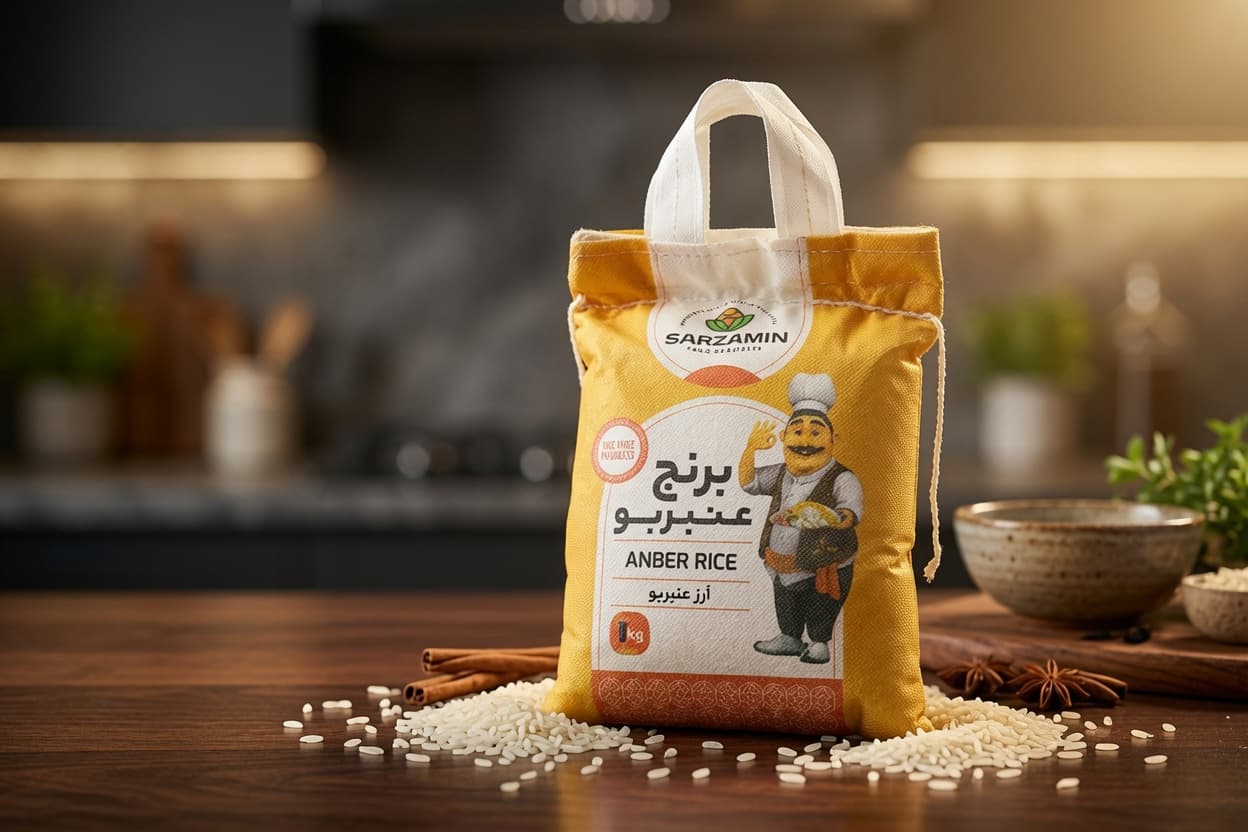 برنج عنبربو سرزمین ۱ کیلوگرم